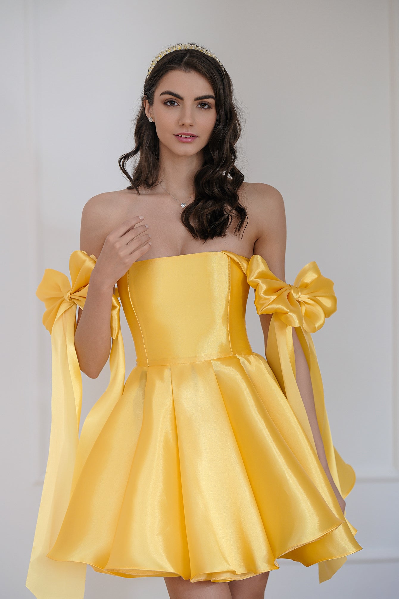 Коктейлна рокля в жълто: Princess Blossom