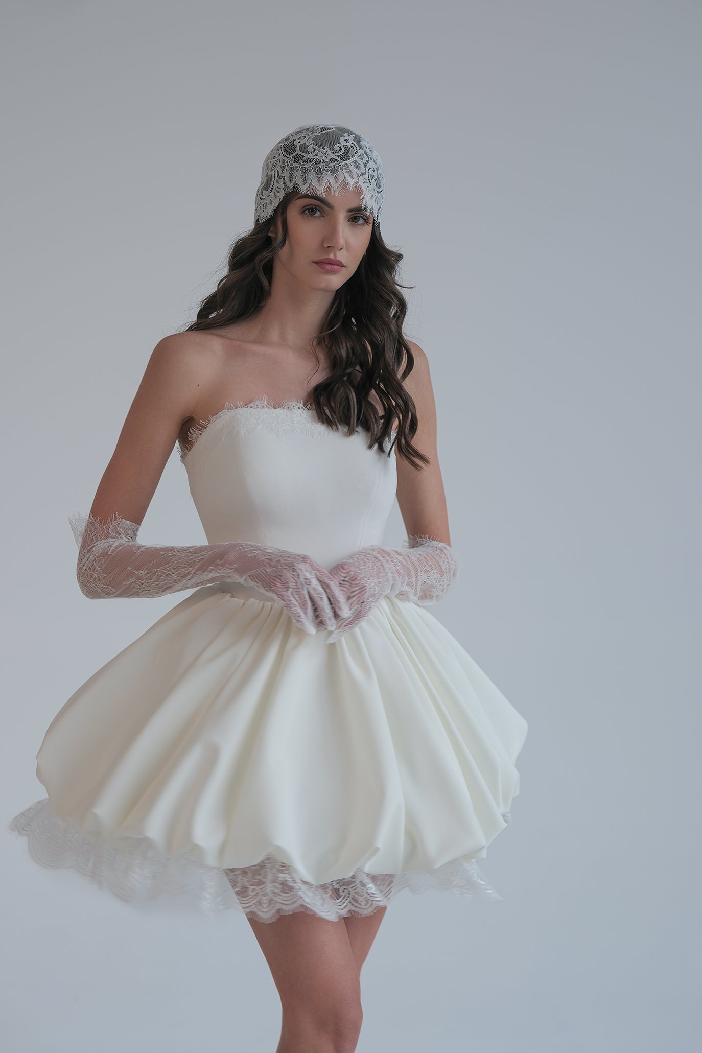 Коктейлна рокля в бяло: Selena