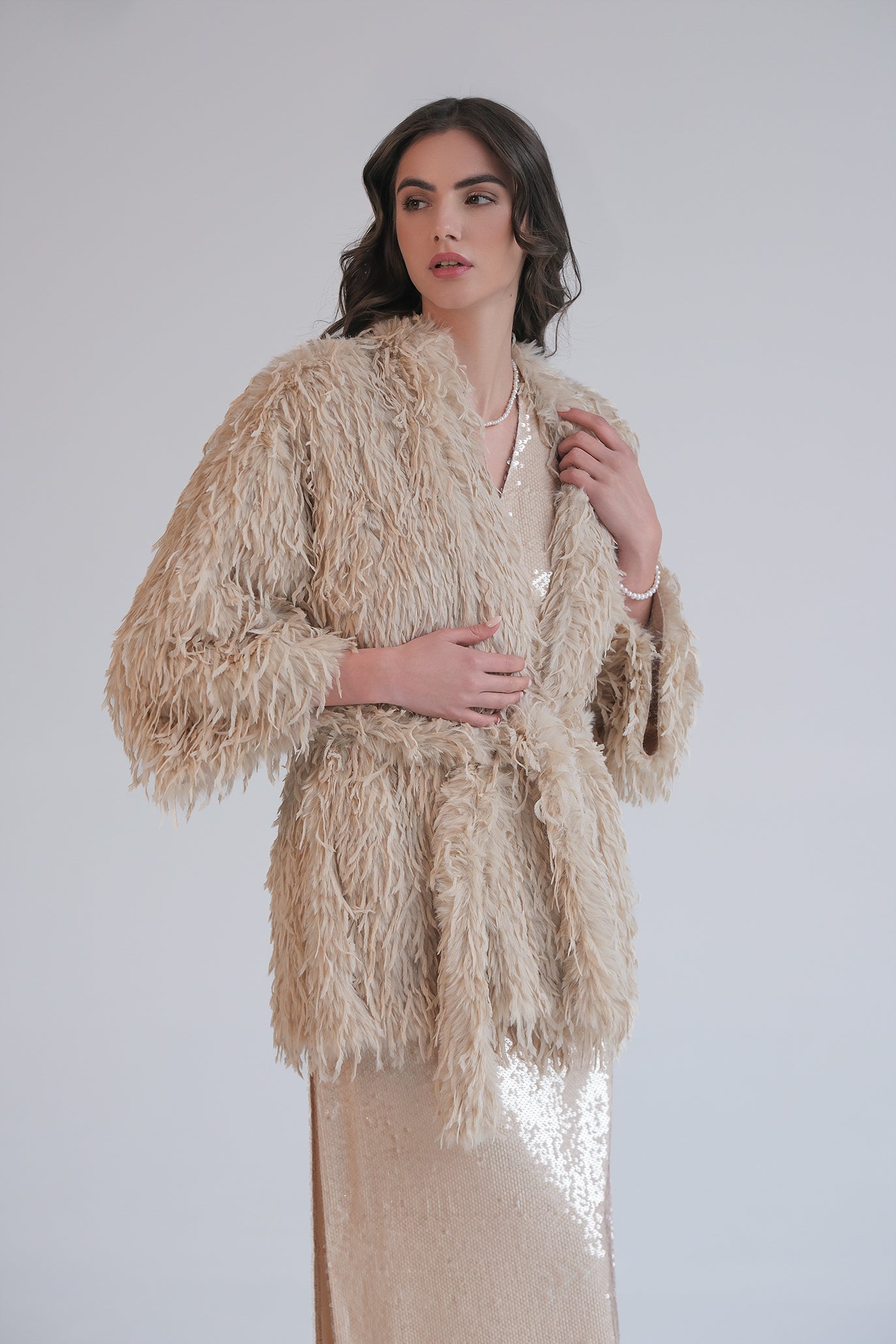 Жилетка / палто в бежово: Regina