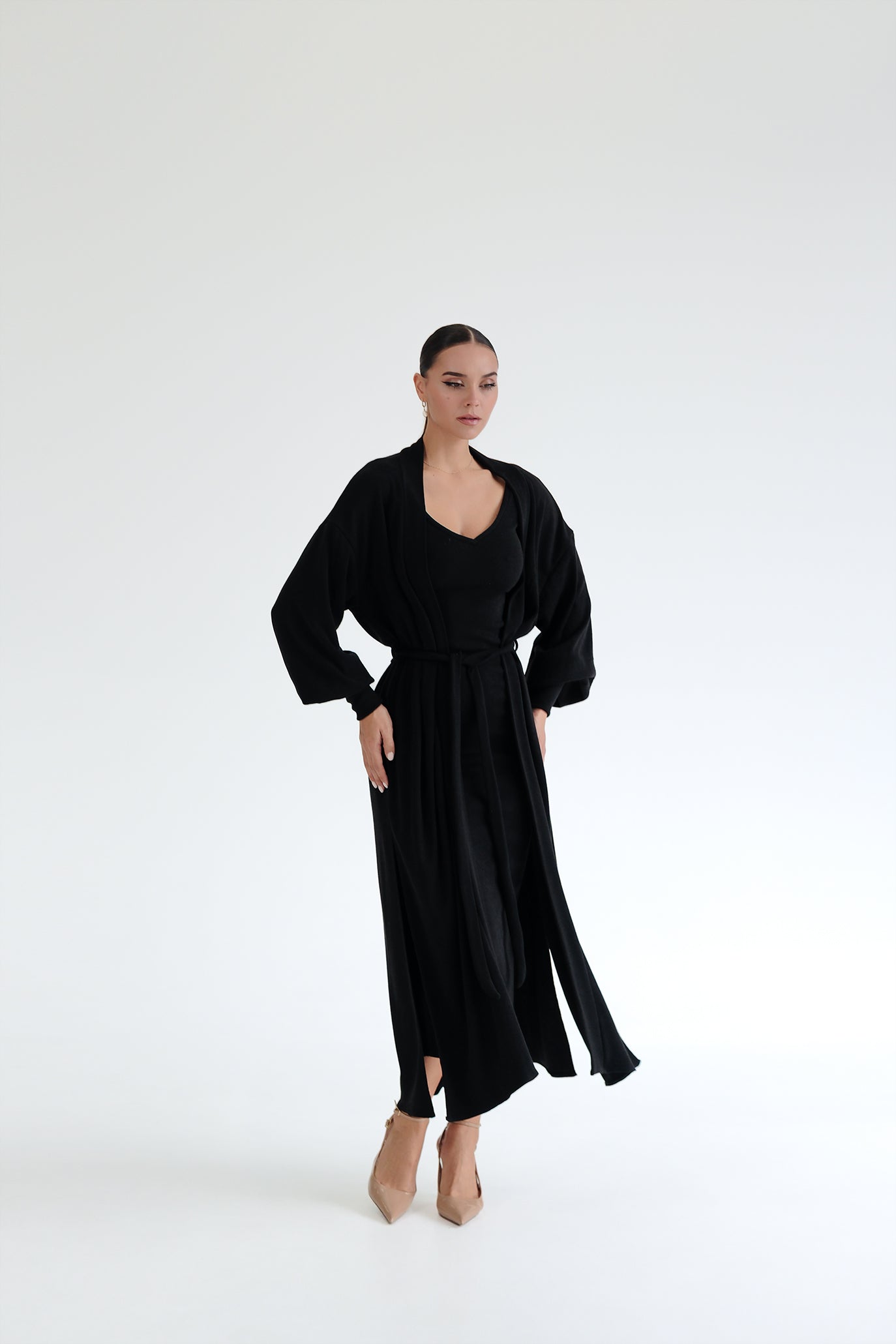 Рокля и жилетка в черно: Amoria Soft