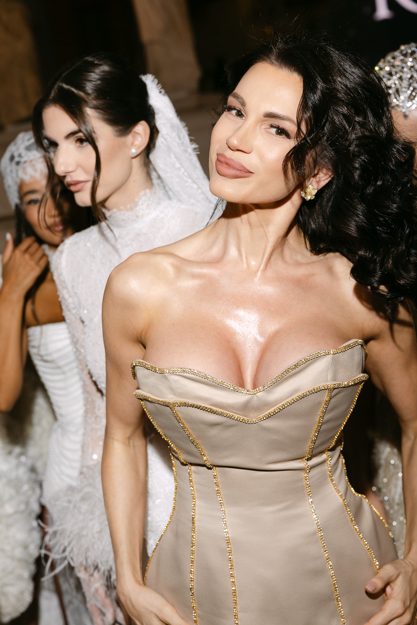 Корсет със златисти детайли: Aurum Goddess