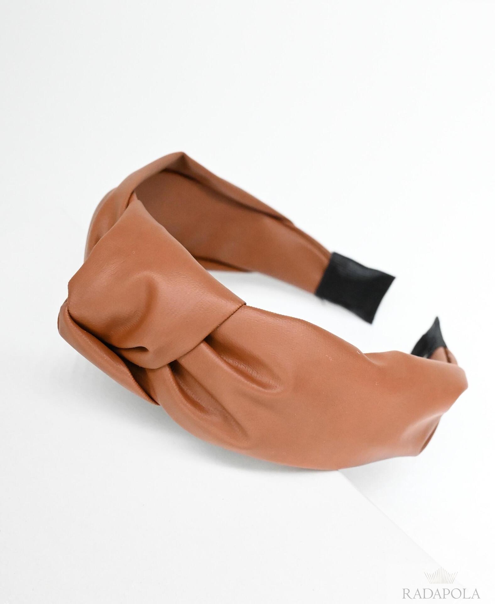 Диадема от еко кожа: Brown Leather