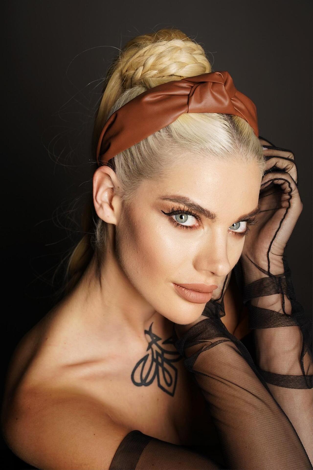 Диадема от еко кожа: Brown Leather