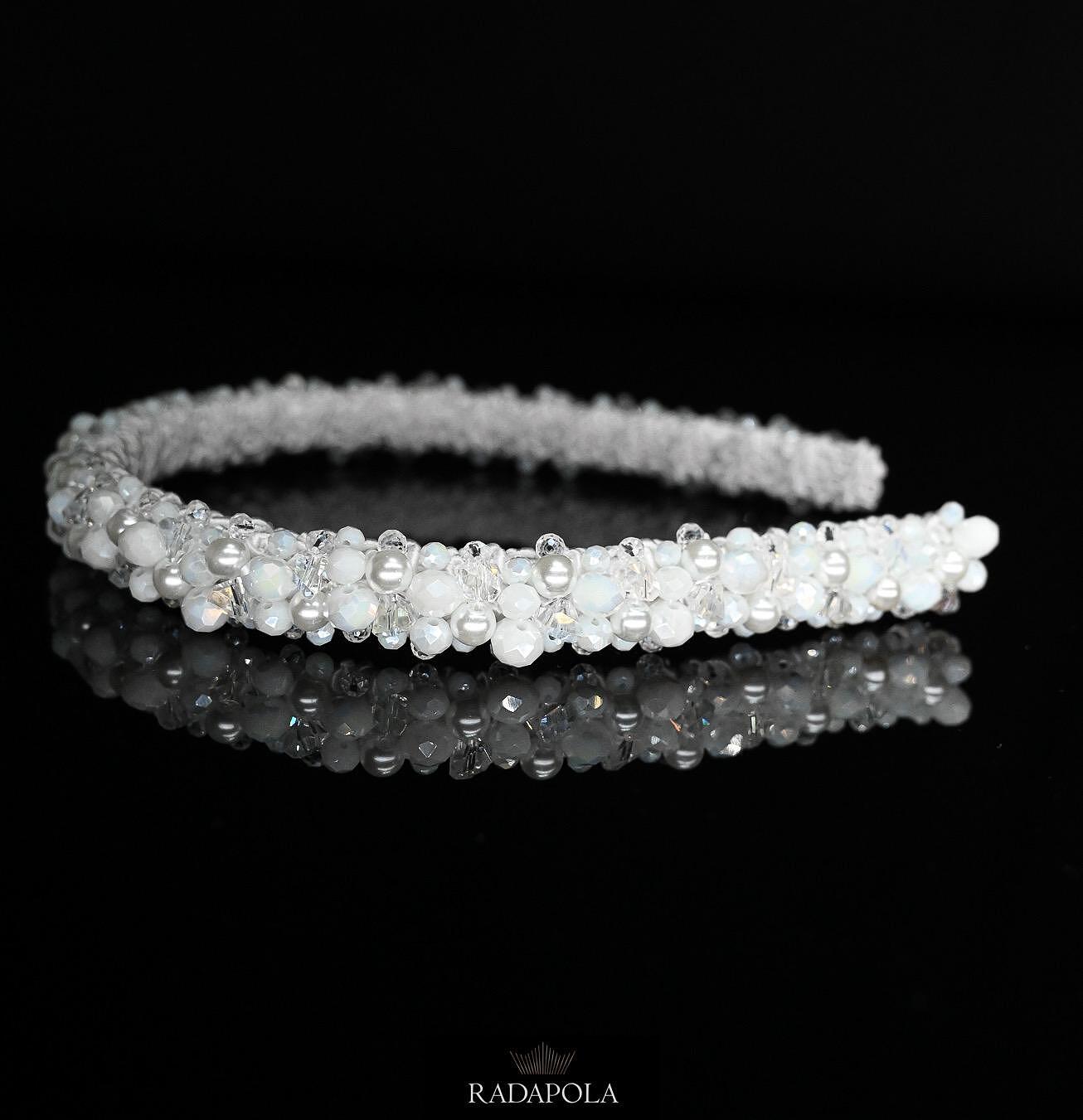 Диадема с мека основа: The Bride's Pearl