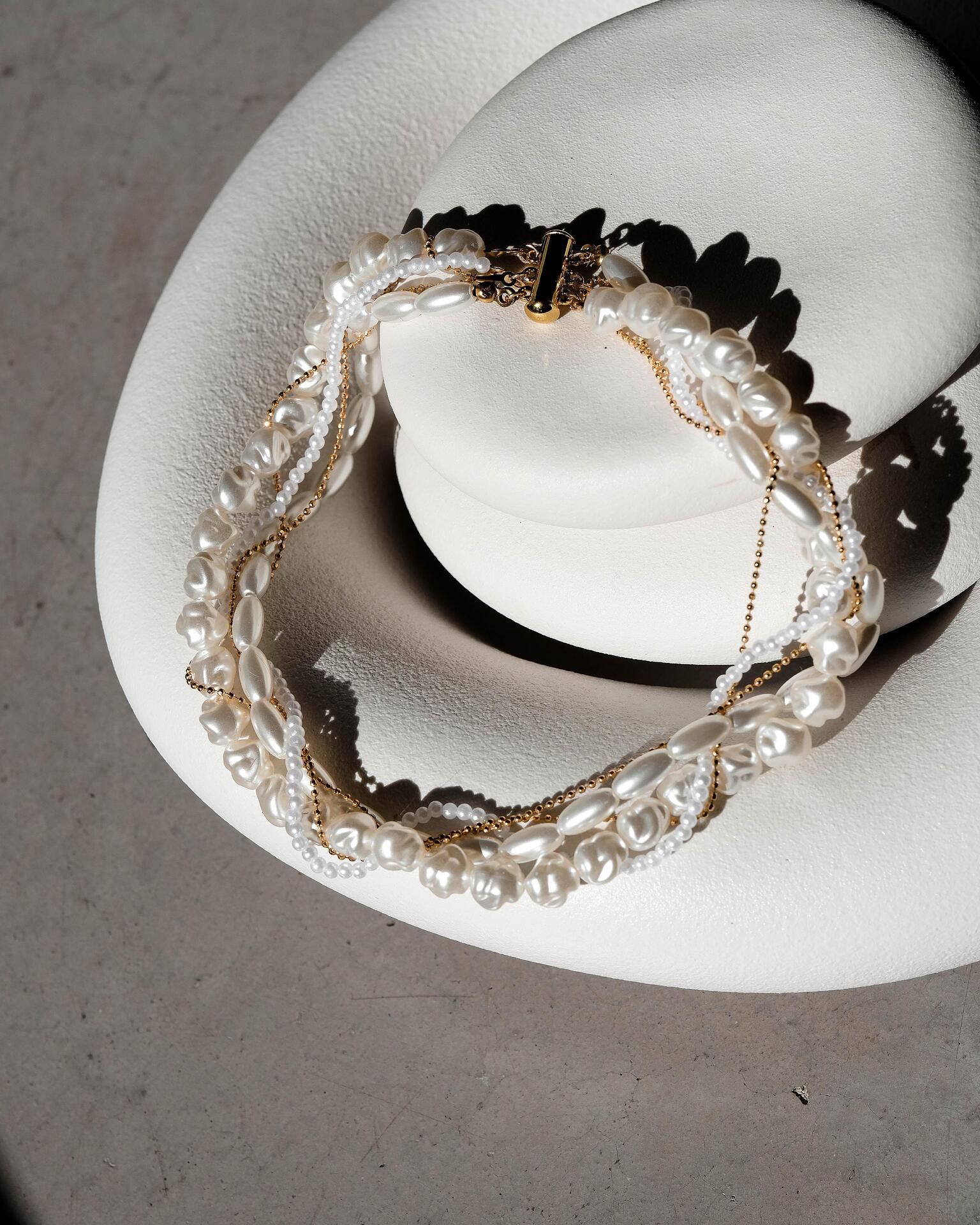 Колие с перли: Gold and Pearl